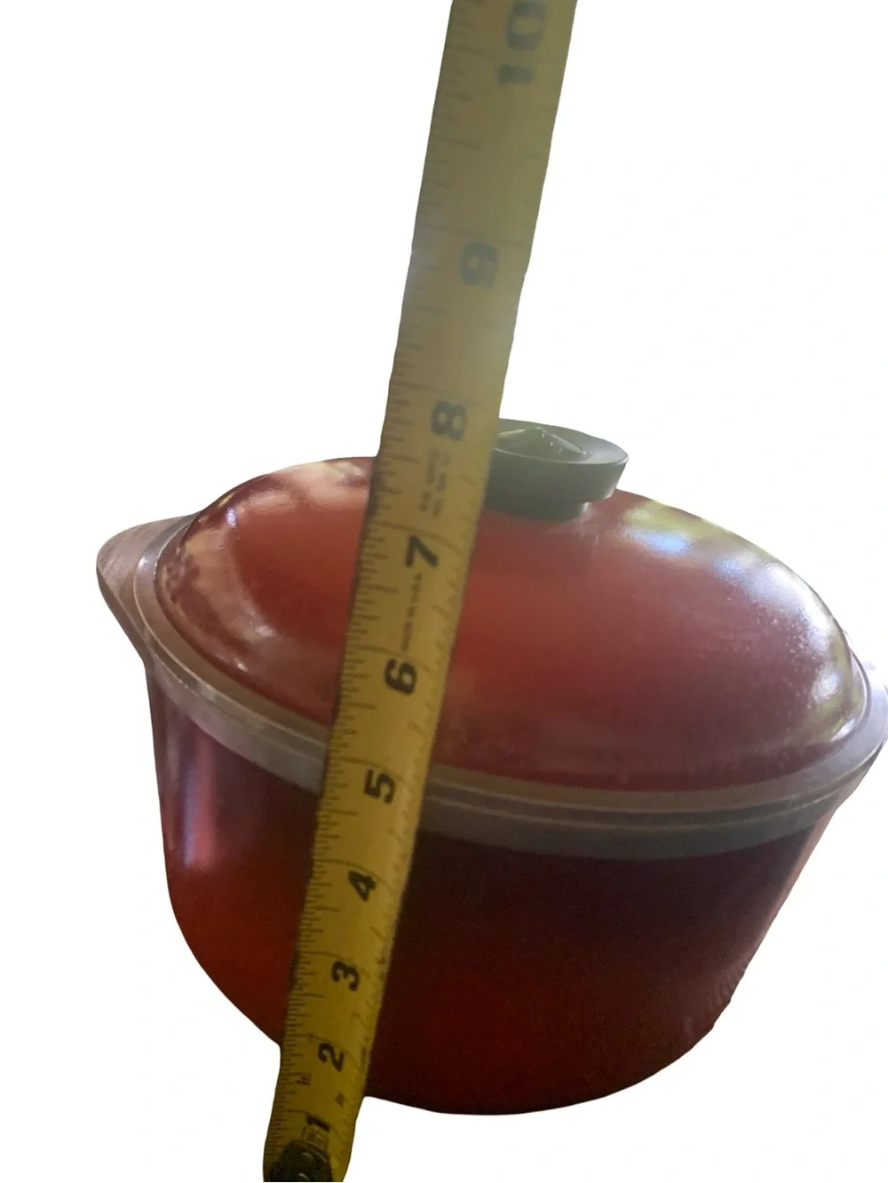 Vintage Club Aluminum Dutch Oven Stock Pot Cookware 4 Qt with Lid 10” poppy Red